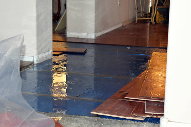 Professional Burst Pipe Water Damage technician working in Hookerton, NC